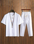 2 Teiler Set Herren | Kurzarm Shirt und Hose