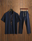 2 Teiler Set Herren | Kurzarm Shirt und Hose