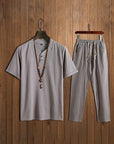 2 Teiler Set Herren | Kurzarm Shirt und Hose