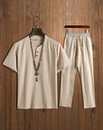 2 Teiler Set Herren | Kurzarm Shirt und Hose