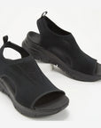 Damen Sandalen Offene Keilabsatz zum Hineinschlüpfen | Slingback