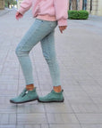 Halbschuhe Damen | Bequeme Schuhe mit Reißverschluss und Schnürung