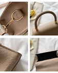 Handtasche Damen Kroko Optik | Kleine Schultertasche mit Griff