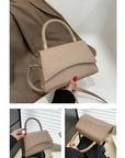 Handtasche Damen Kroko Optik | Kleine Schultertasche mit Griff