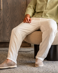 Herren Geradem Schnitt Kordelzug Hose | Freizeit