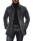 Herren Langem Ärmel Reverskragen Lässigem Schnitt Blazer | Einreihig