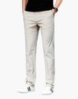 Herren Schlanke Passform Chino Hosen | Mittlere Leibhöhe