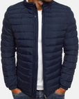 Herren Steppjacke mit Stehkragen | Reißverschluss