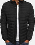 Herren Steppjacke mit Stehkragen | Reißverschluss