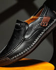 Herrenschuhe Slip-On Halbschuhe | Runde Spitze