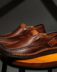 Herrenschuhe Slip-On Halbschuhe | Runde Spitze
