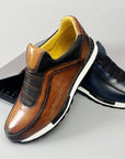 Herrenschuhe Slip-On Sneaker | Elastische Passform