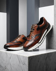 Herrenschuhe Sneaker | Farbblock Design und Schnürung