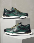 Herrenschuhe Sneaker | Farbblock Design und Schnürung