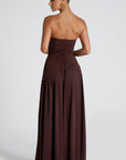 Hochzeitsgastkleid Damen | Trägerloses Maxikleid