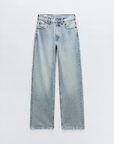 Jeans Damen Hohe Taille | Gerade Hose Weites Bein
