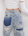 Jeans Damen Hohe Taille | Gerade Hose Weites Bein