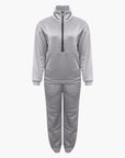Jogginganzug Damen Zweiteiler | Sweatshirt mit Reißverschluss