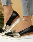 Keilabsatz Schuhe Damen | Bequeme Halbschuhe mit Plateausohle