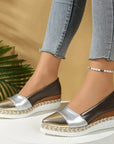 Keilabsatz Schuhe Damen | Bequeme Halbschuhe mit Plateausohle