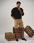 Kurze Hosen Herren Schmale Cargo | Taschen