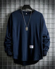 Langarm sweatshirt Herren Oversize | Rundhals Sweatshirt
