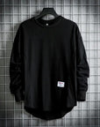 Langarm sweatshirt Herren Oversize | Rundhals Sweatshirt