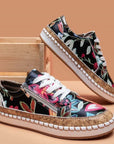 Orthopädische Schuhe Damen | Blumenmuster