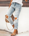 Ripped Jeans Damen | mit Löchern