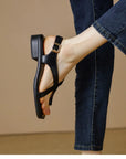 Sandalen Damen mit Fußbett | Flache Riemchensandalen