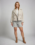 Übergangsjacke Damen Zweireihig | Kurze Jacke Modern