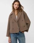 Übergangsjacke Damen Zweireihig | Kurze Jacke Modern
