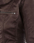 Übergangsjacke Damen mit Kapuze | Taillierte Jacke Reißverschluss