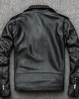 Übergangsjacke Herren | Bikerjacke mit Reißverschluss und Gürtel
