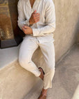 2 Teiler Set Herren | Sommer Set mit Hemd und Hose
