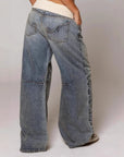 Baggy Jeans Damen | Low Waist mit Weitem Bein