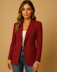 Blazer Damen | Tailliert mit Reverskragen