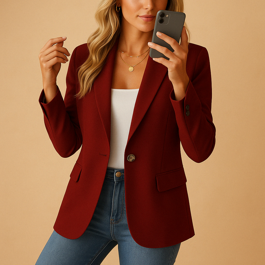 Blazer Damen | Tailliert mit Reverskragen