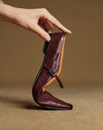 Damen Flache Mules Mit Spitzer Zehenpartie Und Riemchen | Schnalle