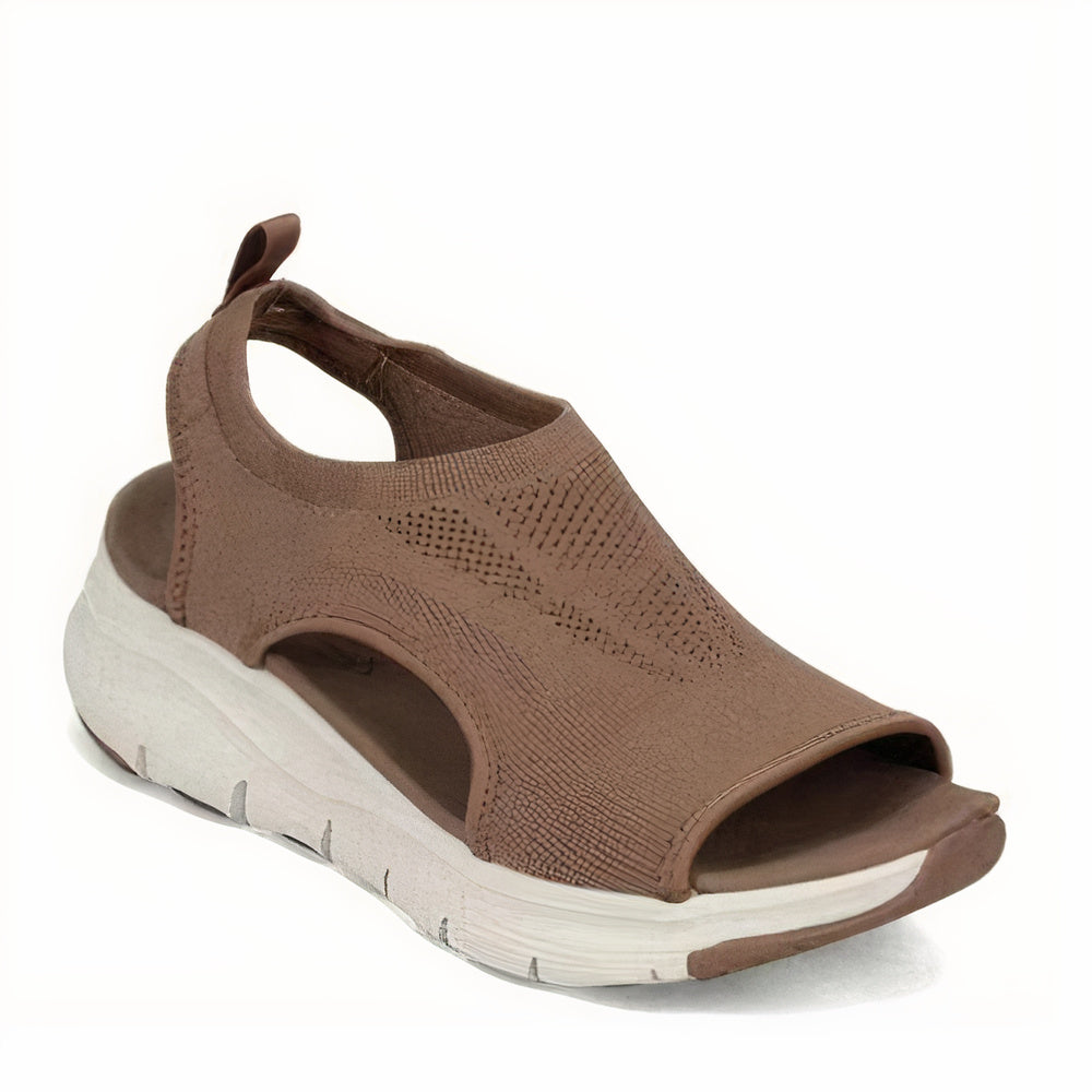Damen Sandalen Offene Keilabsatz zum Hineinschlüpfen | Slingback
