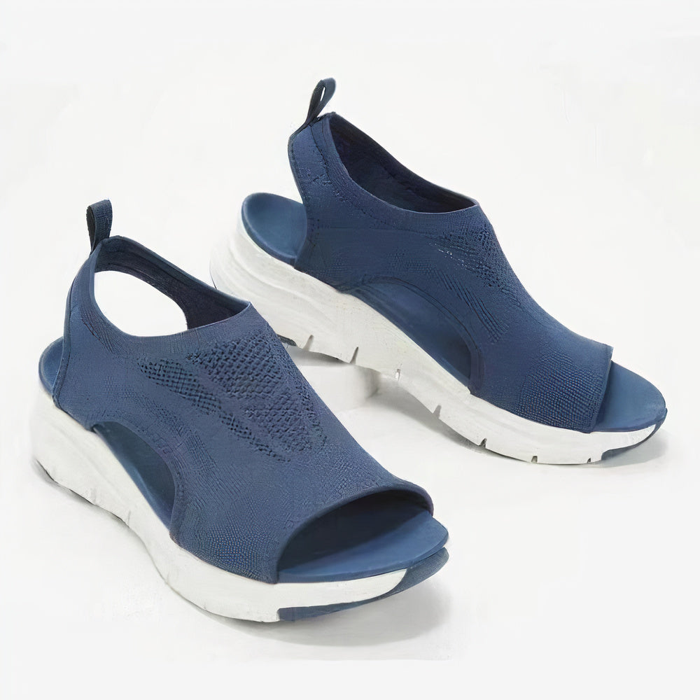 Damen Sandalen Offene Keilabsatz zum Hineinschlüpfen | Slingback