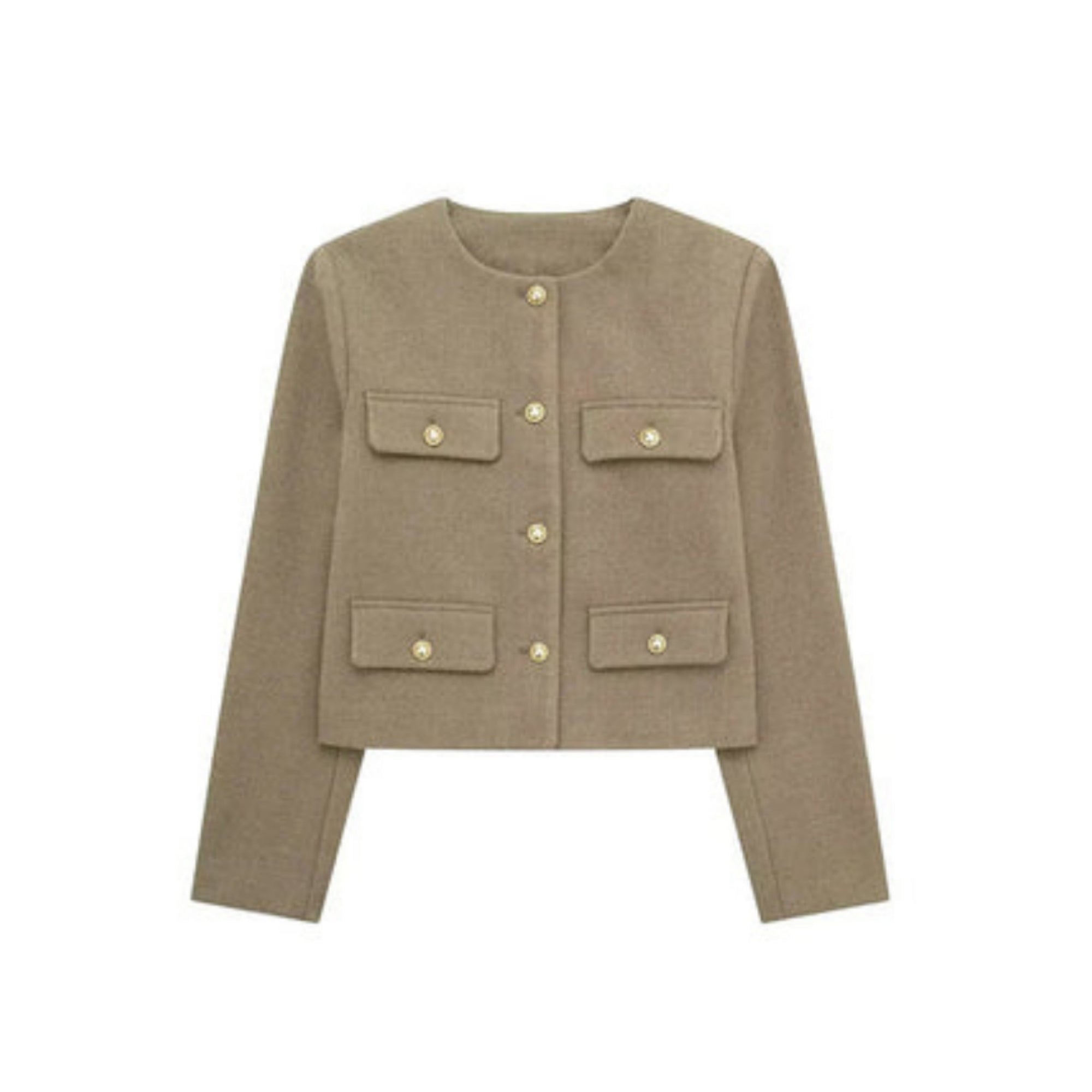 Damenjacke Kurz | Knopfleiste und Klassischer Stil