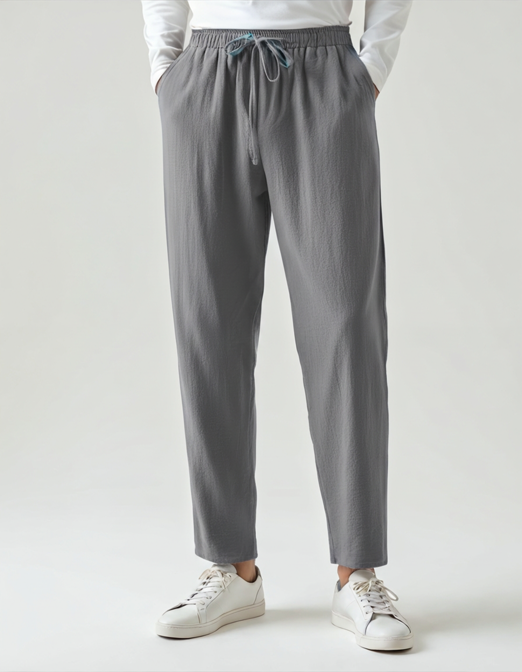Freizeithose Herren | Kordelzug und geradem Bein