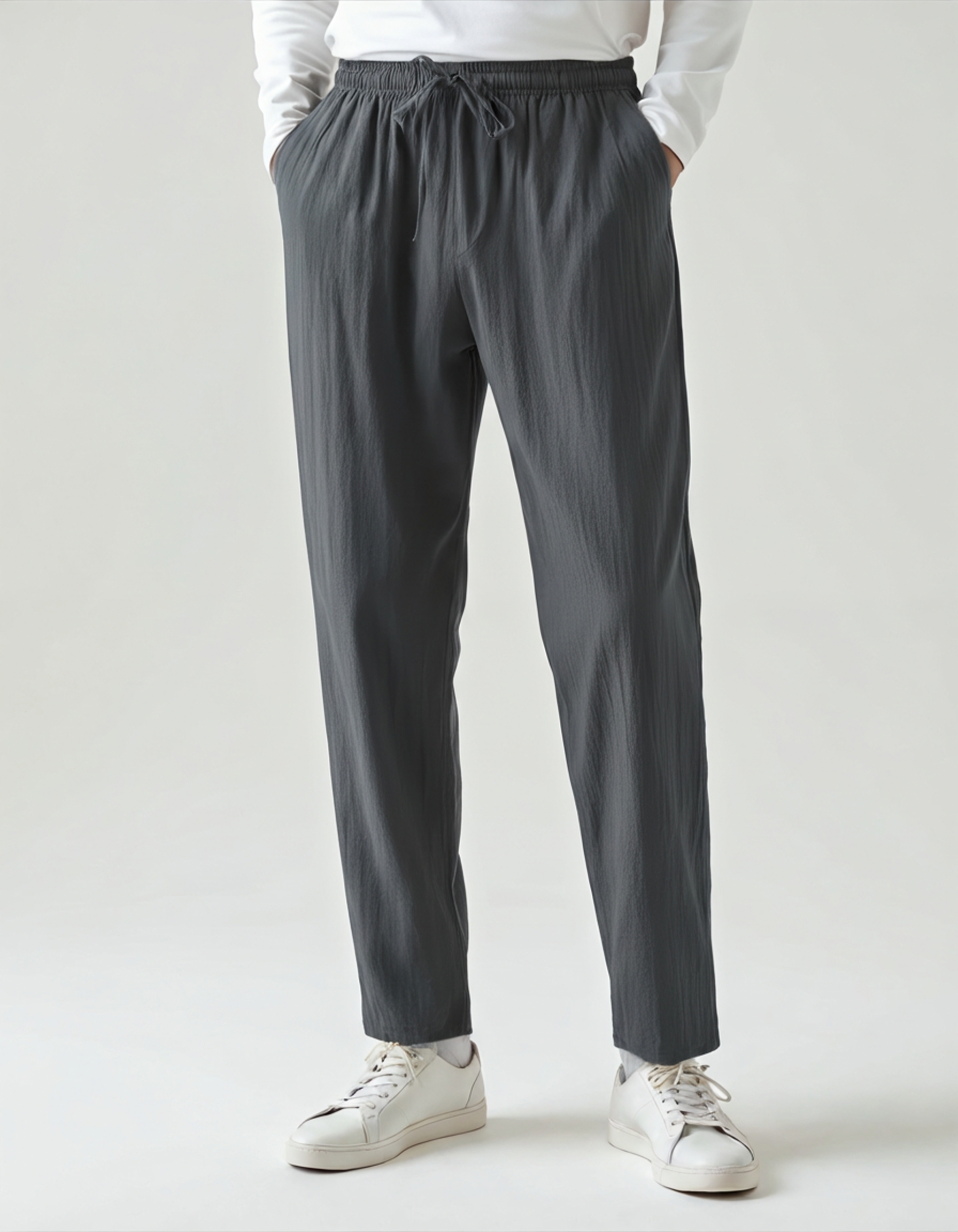 Freizeithose Herren | Kordelzug und geradem Bein