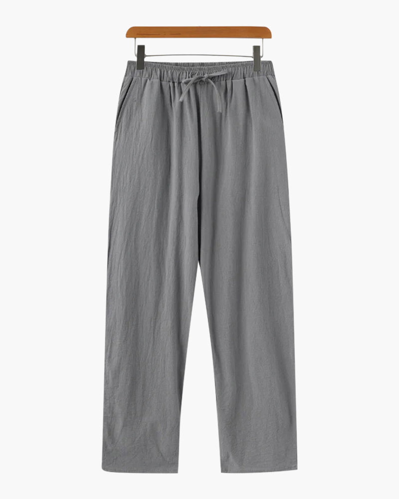 Freizeithose Herren | Kordelzug und geradem Bein