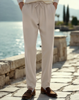 Freizeithose Herren | Kordelzug und geradem Bein