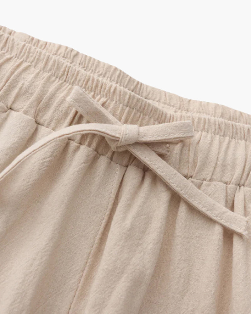 Freizeithose Herren | Kordelzug und geradem Bein