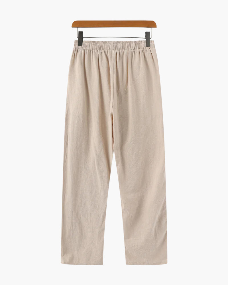 Freizeithose Herren | Kordelzug und geradem Bein