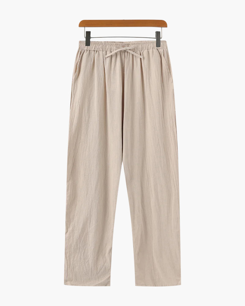 Freizeithose Herren | Kordelzug und geradem Bein