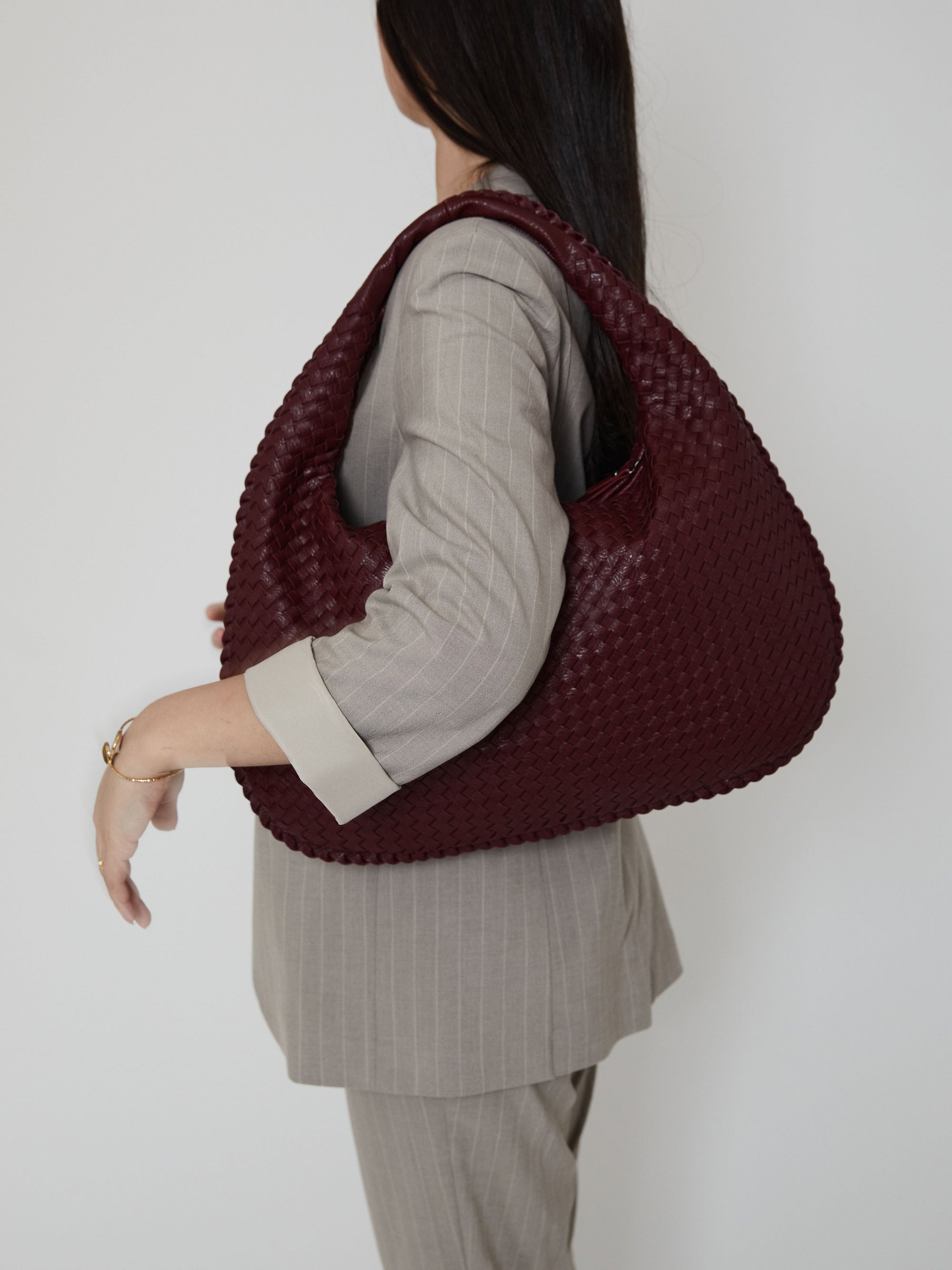 Geflochtene Handtasche Damen | Schultertasche